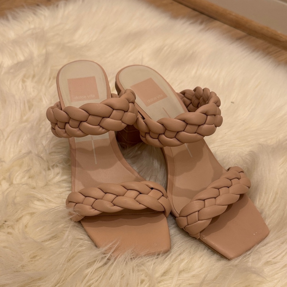 Dolce Vita Braided Nude Heels